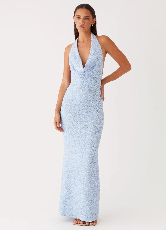 Cable - Knit Casual Dresses for a Traditional Style​ Anella Maxi Dress - Blue