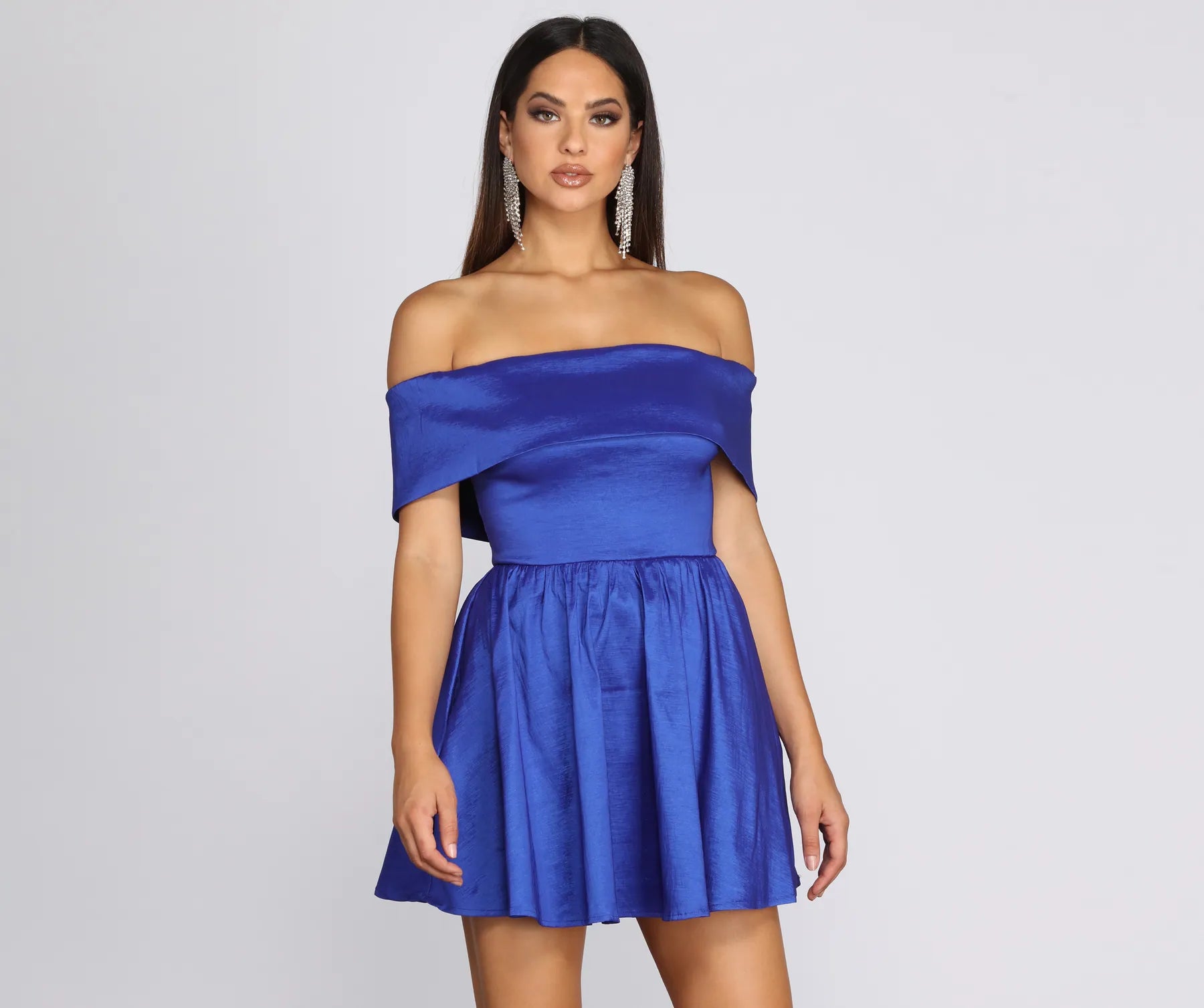 Mini dresses with tassel accents for a fun touch Winnie Strapless Taffeta Party Dress