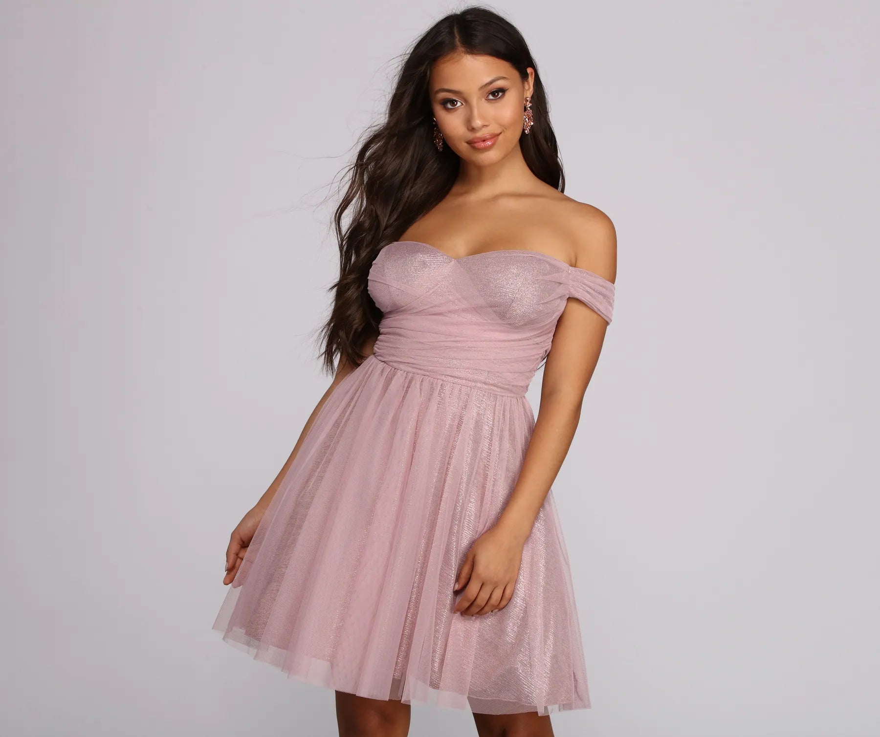 Mini dresses with beaded embellishments for a fancy event Laura Off The Shoulder Mesh Dress Mini dresses with beaded embellishments for a fancy event Laura Off The Shoulder Mesh Dress