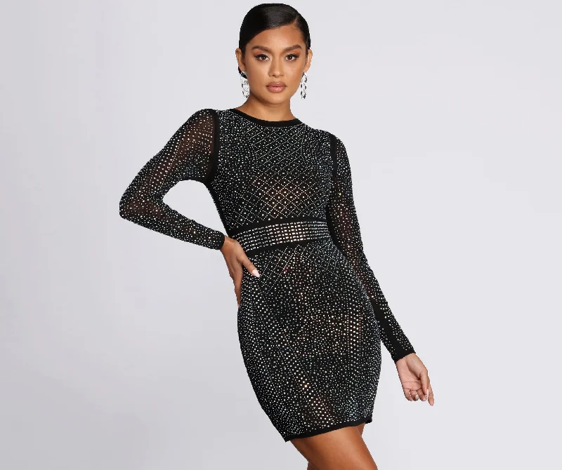 Mini dresses with mesh panels for a sexy and trendy look Can You Handle It Dress
