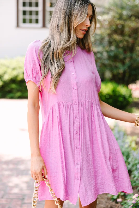 Festival - Inspired Casual Dresses with Bohemian Flair Need You More Candy Pink Babydoll Dress Festival - Inspired Casual Dresses with Bohemian Flair Need You More Candy Pink Babydoll Dress