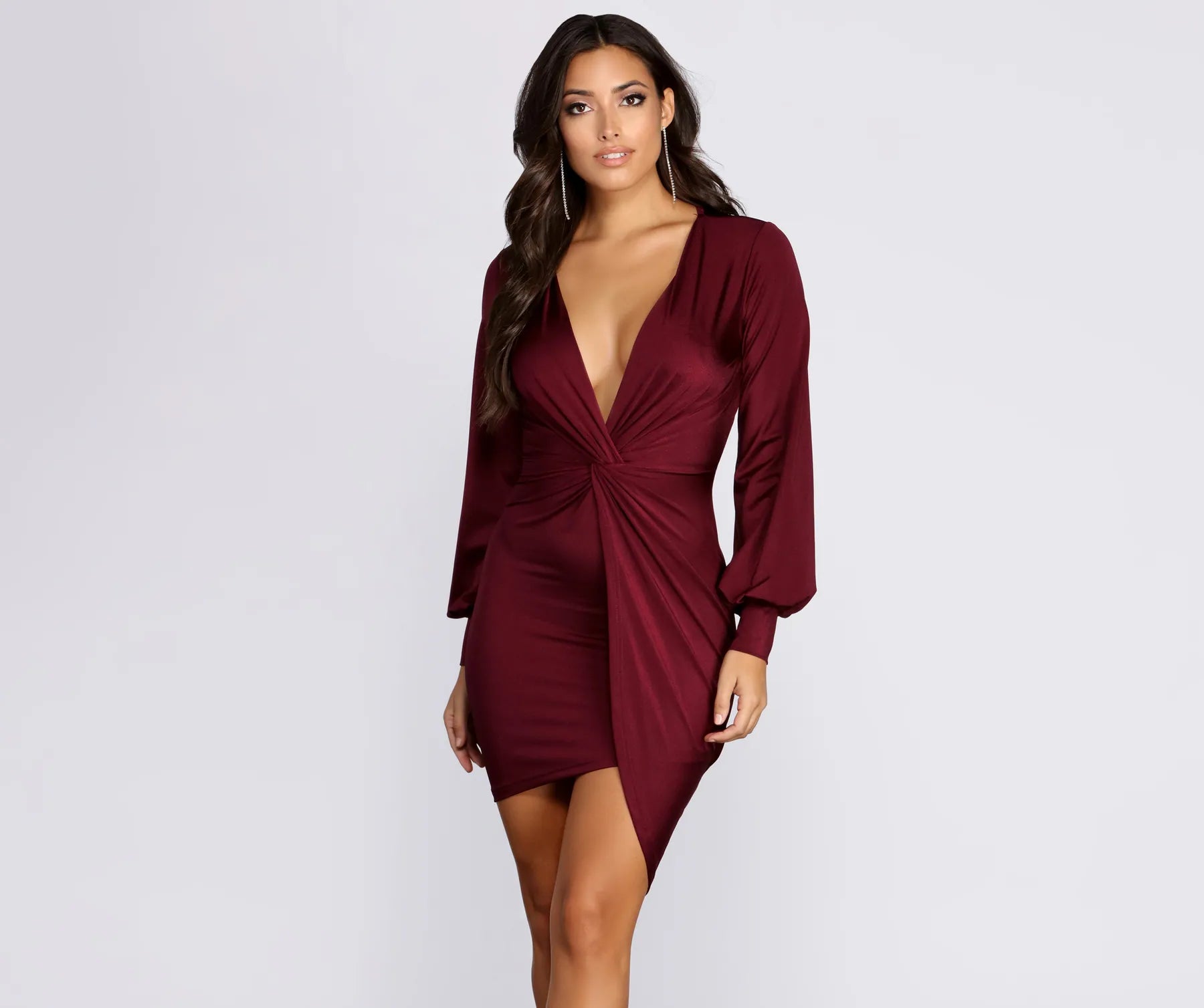 Mini dresses with tiered skirts for added volume Natural Attraction Mini Knot Dress