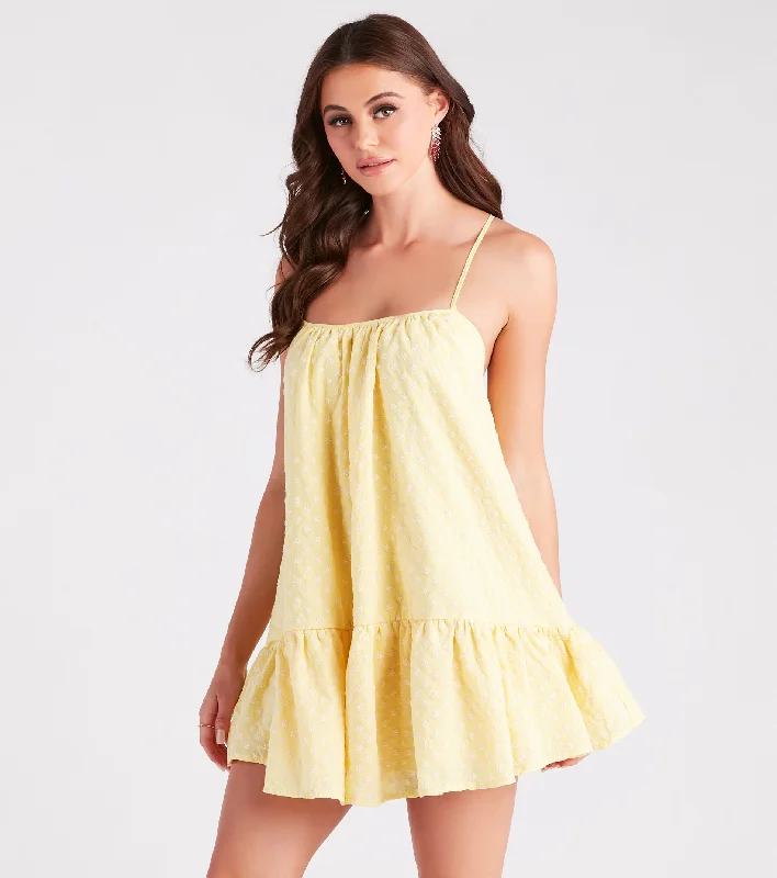 Hat - Friendly Casual Dresses for Outdoor Outfits Sunshine Beauty Floral Ruffled Short Dress Hat - Friendly Casual Dresses for Outdoor Outfits Sunshine Beauty Floral Ruffled Short Dress