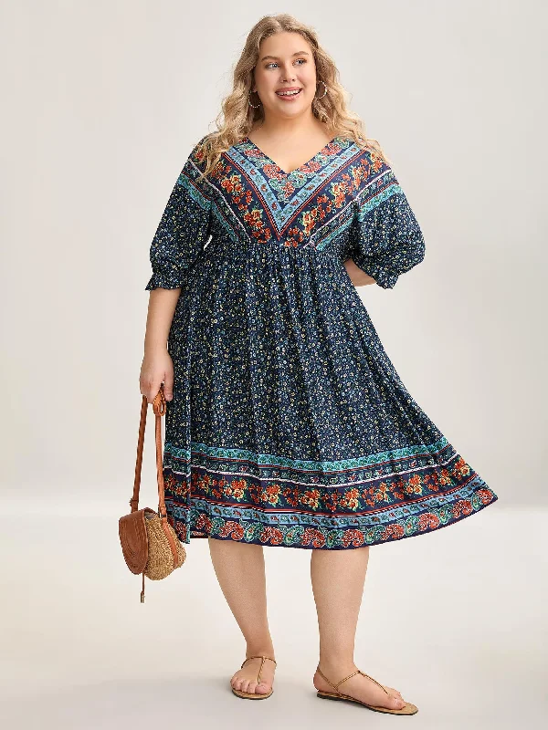 Long - Sleeve Casual Dresses in Lightweight Fabrics​ Rayon Backless Pockets Midi Dress