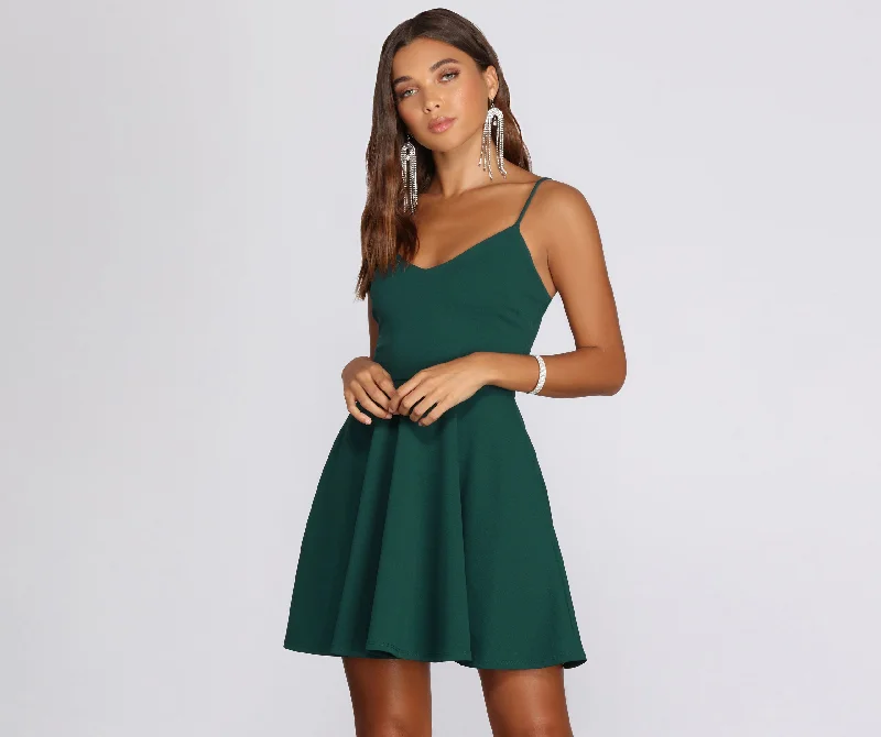 Mini dresses with pocket details for added functionality Effortless Beauty Skater Dress