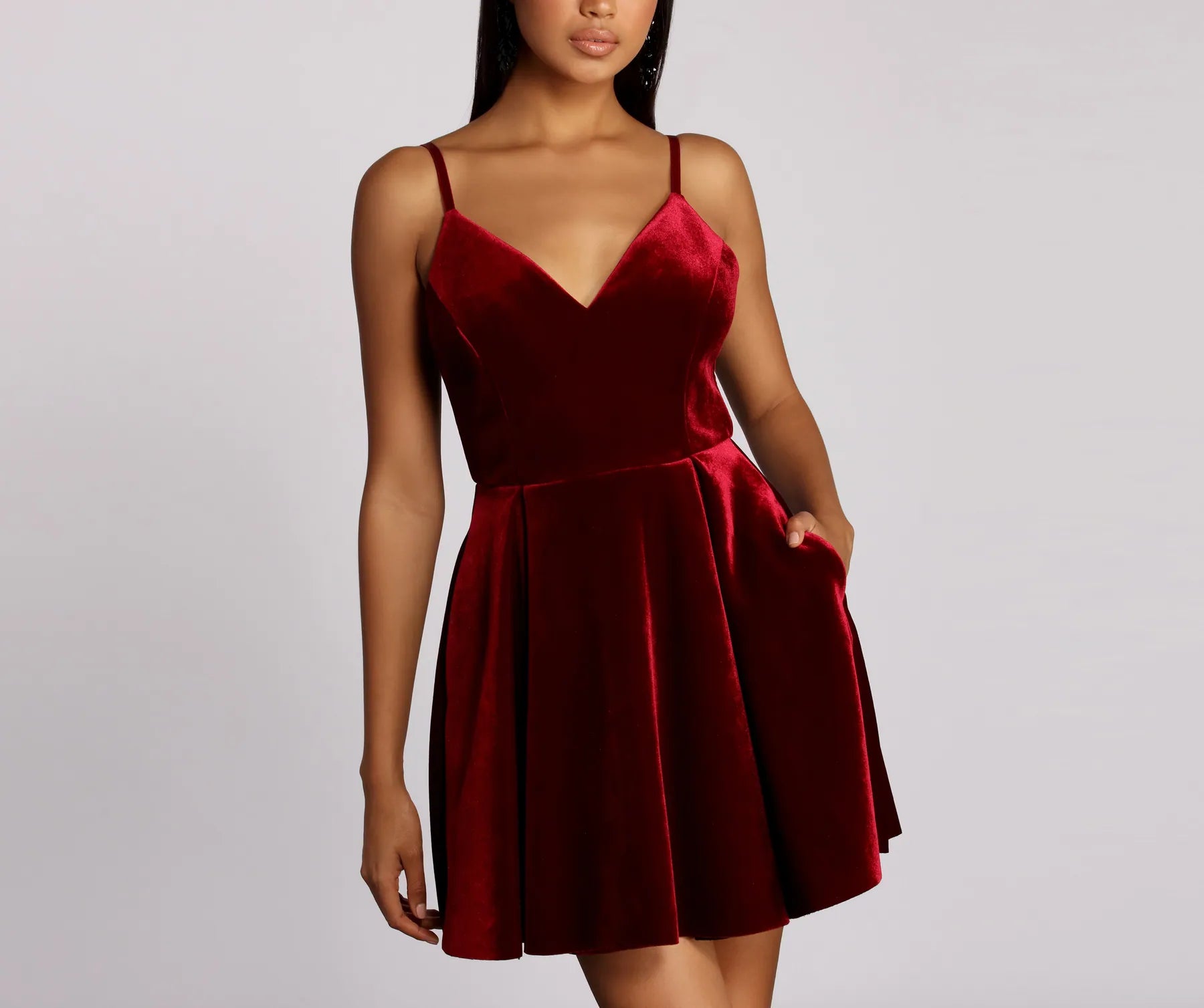 Mini dresses with geometric prints for a modern aesthetic Lily Bonded Velvet Mini Dress Mini dresses with geometric prints for a modern aesthetic Lily Bonded Velvet Mini Dress