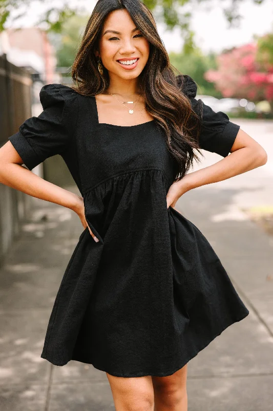 Sun - Protective Casual Dresses for Outdoor Activities Beautiful Work Black Babydoll Dress Sun - Protective Casual Dresses for Outdoor Activities Beautiful Work Black Babydoll Dress