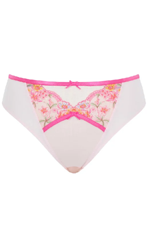 Women's moisture - wicking briefs for workouts Eden High Leg Brief In Pink - Panache Women's moisture - wicking briefs for workouts Eden High Leg Brief In Pink - Panache