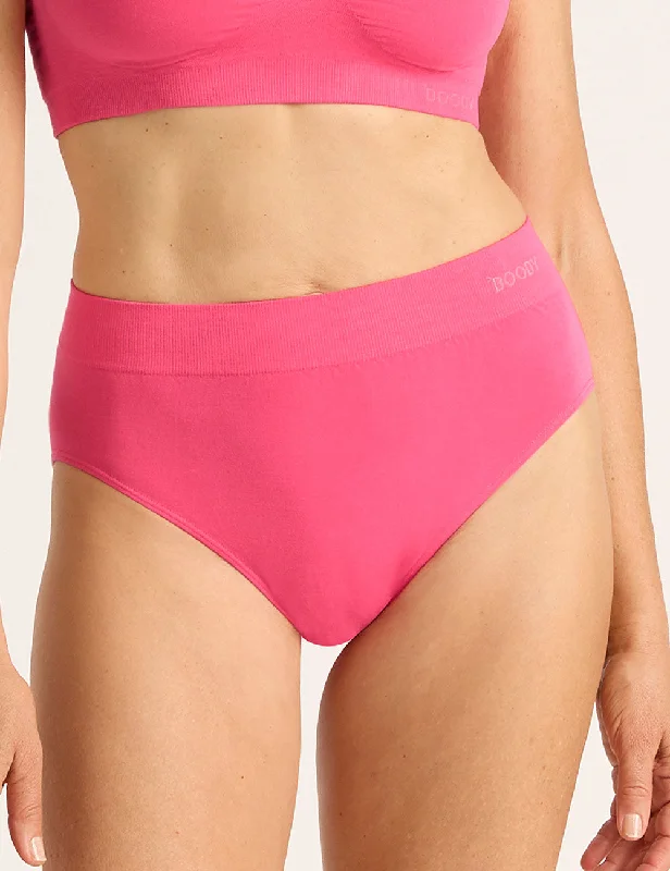 Women's moisture - wicking briefs for workouts Full Briefs - BCAM Pink
