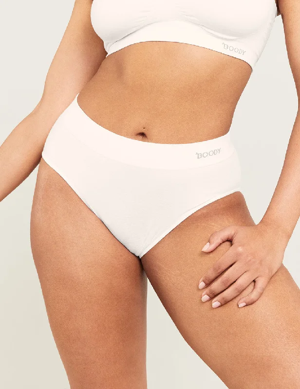 Women's mesh - paneled briefs for a sexy look Full Briefs - White