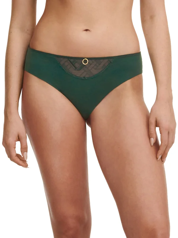 Women's black lace briefs for a classic sexy look Graphic Support Brief In Empire Green - Chantelle Women's black lace briefs for a classic sexy look Graphic Support Brief In Empire Green - Chantelle