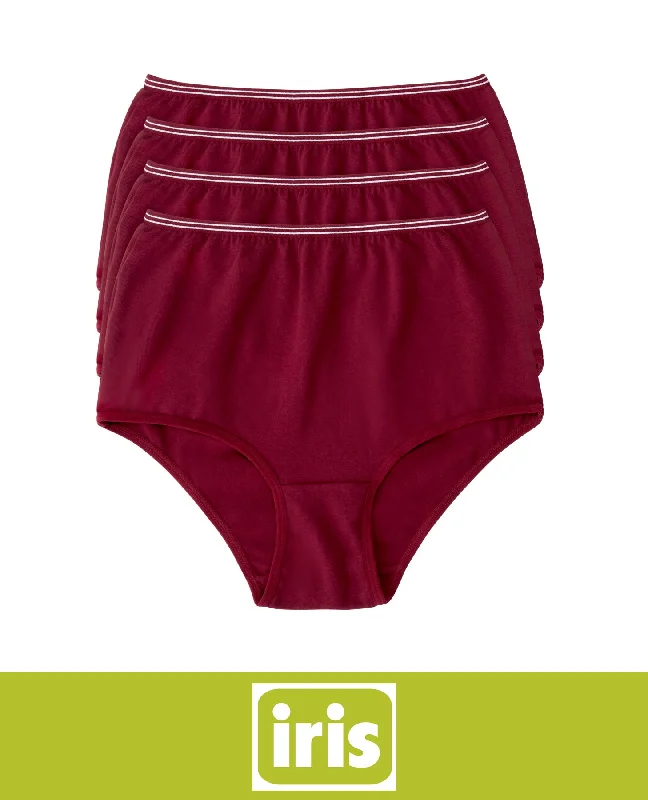 Women's low - rise briefs in a seamless design Iris Sport 4-Pack Ultra Comfort Cotton and Spandex Panty Briefs Women's low - rise briefs in a seamless design Iris Sport 4-Pack Ultra Comfort Cotton and Spandex Panty Briefs