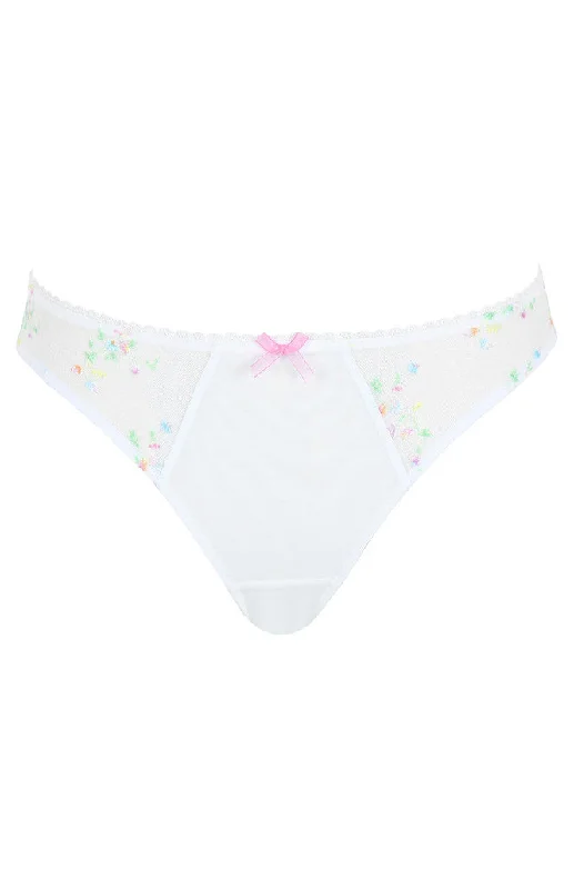 Women's satin - finished briefs for a smooth touch Meadow Brazilian Brief In Ivory - Panache Women's satin - finished briefs for a smooth touch Meadow Brazilian Brief In Ivory - Panache