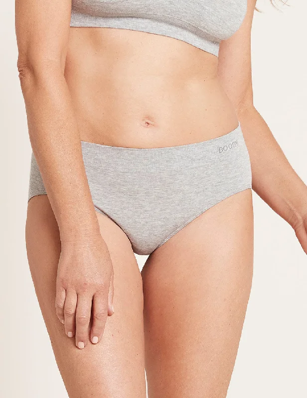 Women's cashmere - blend briefs for extra softness Midi Briefs - Light Grey Marl