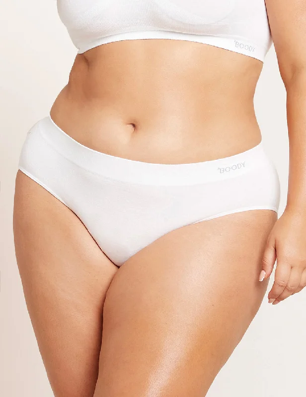 Women's antibacterial briefs for hygiene Midi Briefs - White