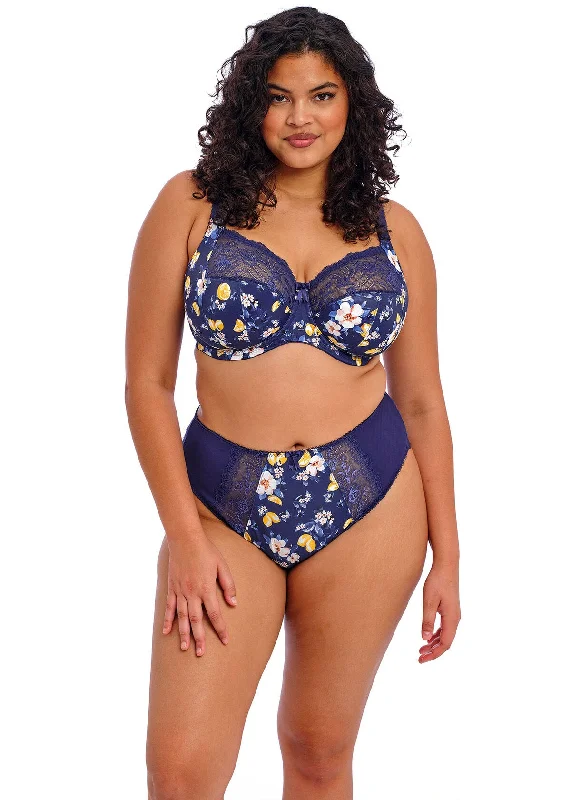 Women's silk - lined briefs for a luxurious feel Morgan High Leg Brief In Sicilia - Elomi Women's silk - lined briefs for a luxurious feel Morgan High Leg Brief In Sicilia - Elomi