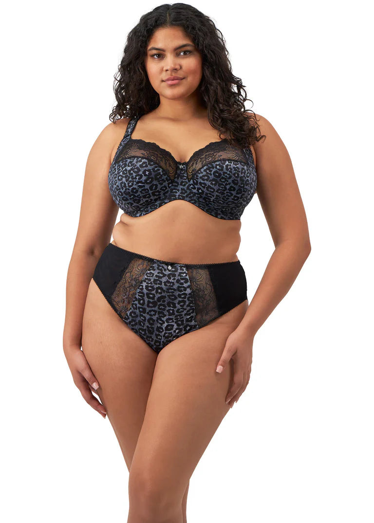 Women's sports - wear briefs for athletic activities Morgan High Leg Brief In Snow Leopard - Elomi Women's sports - wear briefs for athletic activities Morgan High Leg Brief In Snow Leopard - Elomi