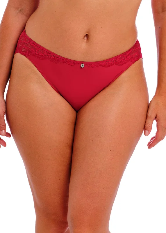 Women's adjustable - fit briefs with elastic sides Reflect Brief In Red - Fantasie