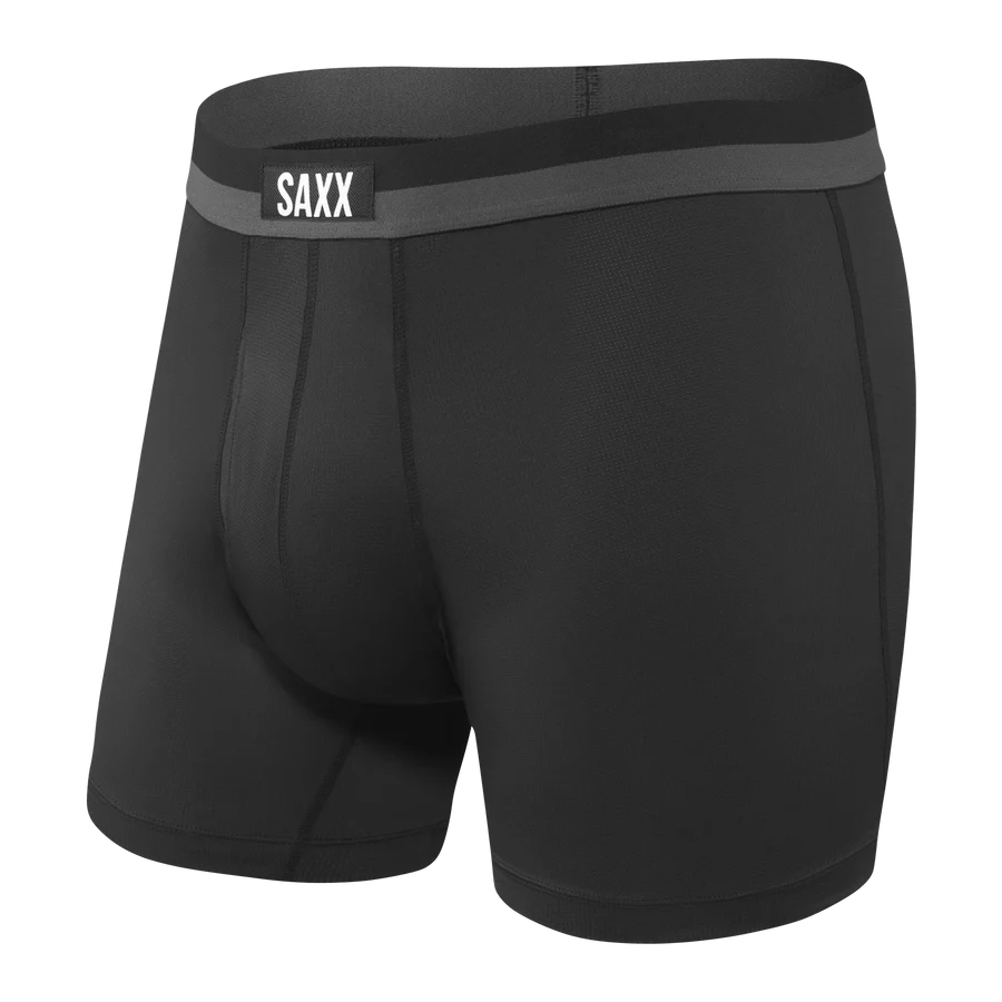 Women's thong briefs with a beaded waistband SAXX Sport Mesh Boxer Brief with Fly
