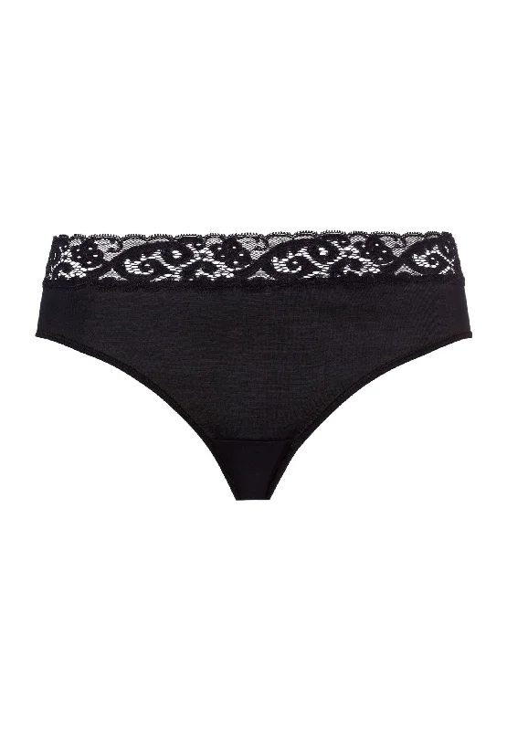 thermal panties for women in cold weather Moments Hipster | Black 71482-019