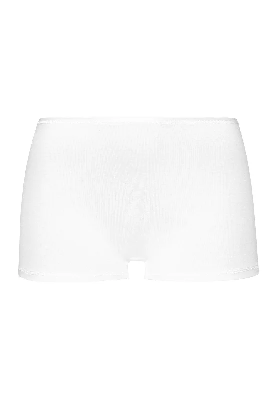 breathable panties for women with sensitive skin Cotton Seamless Boyleg | White 71631-101