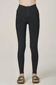 Neon - colored bikini briefs for a bold statement​ 925 Fit Women's Case Closed High Rise Zippered Leggings - Black