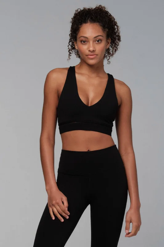 Bikini briefs with a double - layer front 925 Fit Women's Head Turner V-Neck Tank Sports Bra - Black Bikini briefs with a double - layer front 925 Fit Women's Head Turner V-Neck Tank Sports Bra - Black