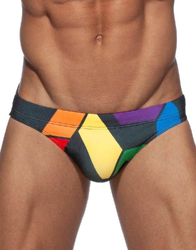 Ruffled bikini briefs for a flirty look​ Addicted AD Pride Swim Bikini ADS222
