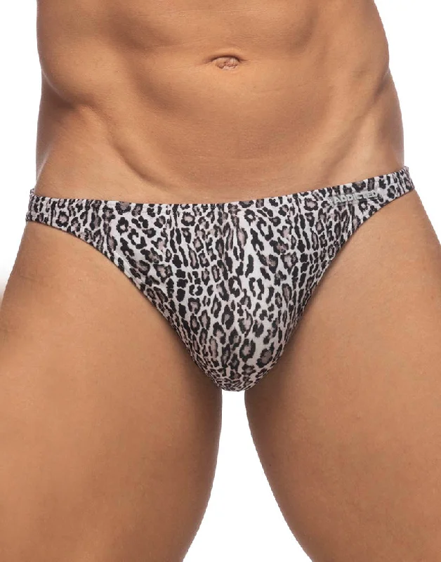 Low - rise bikini briefs with lace trim​ Addicted Leopard Mini Bikini ADS270