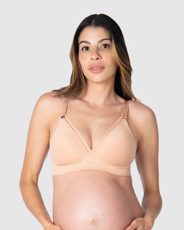 maternity and nursing combined women nursing bra Ambition T-Shirt Nursing Bra - Maple