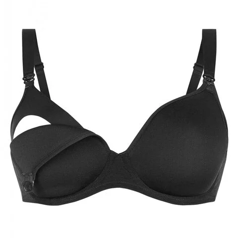 underwire alternative women nursing bra Anita Nursing Spacer Bra Black