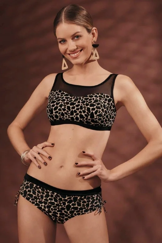 Retro - style bikini briefs from the 80s​ Anita Toliara Mastectomy Bikini - Toffee