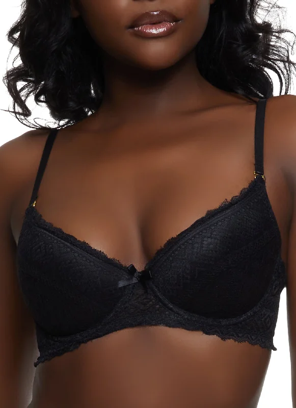 Women's Tummy Control Lingerie  Convertible Black Plunge Bra