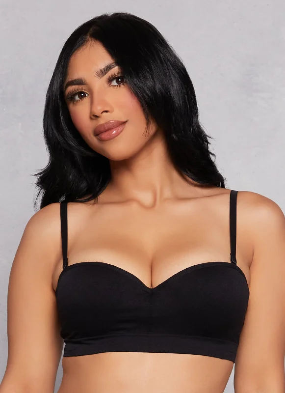 Women's Sheer Lingerie Nightgowns  Seamless Push Up Balconette Bra | Converts to Strapless