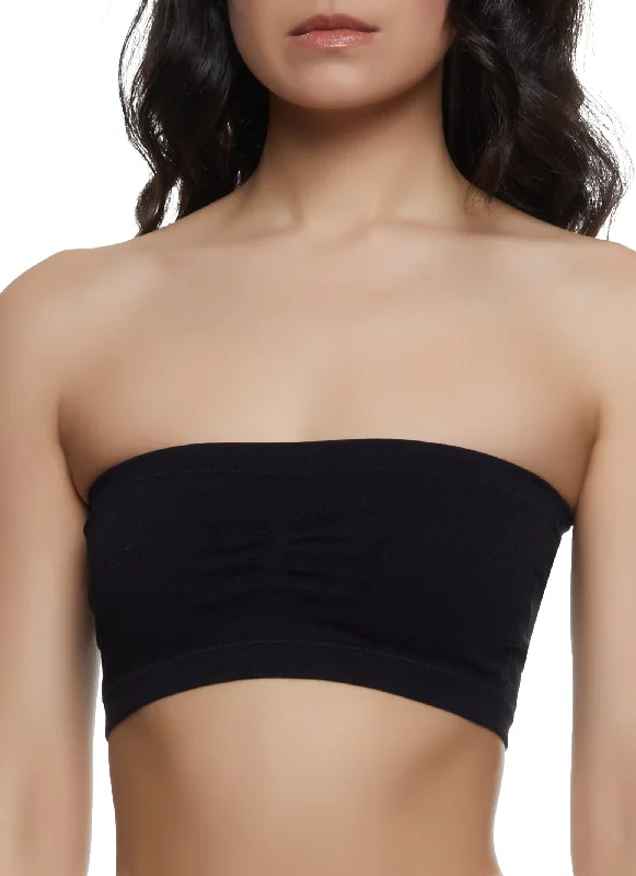 Women's Shapewear Lingerie Sets  Solid Bandeau Bra