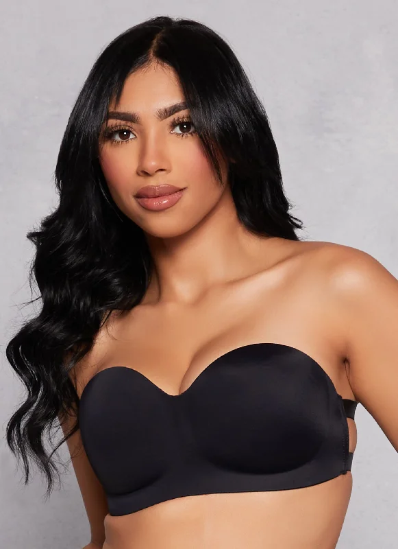 Plus Size Lace Lingerie for Women  Solid Double Strap Balconette Bra