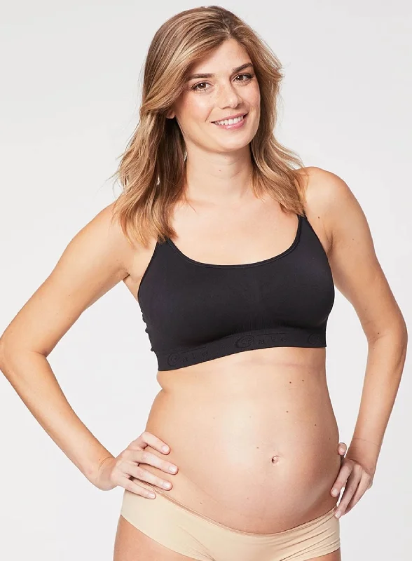 adjustable strap women nursing bra Cake Maternity: Cotton Candy Nursing Bra Black