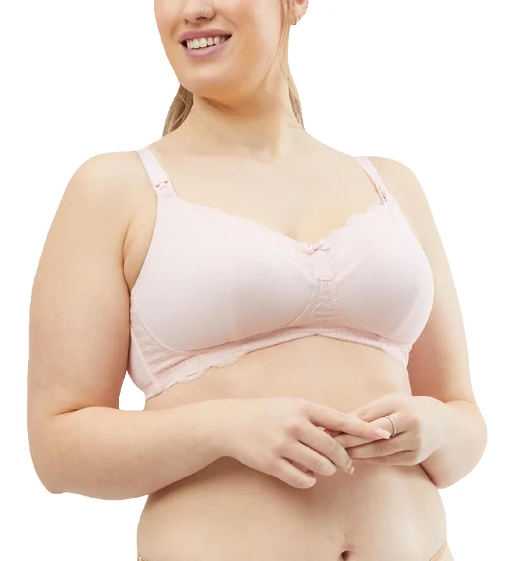 plus size women nursing bra Cake Taffy Busty Nonwire Nursing Bra (21-1055) - Rose