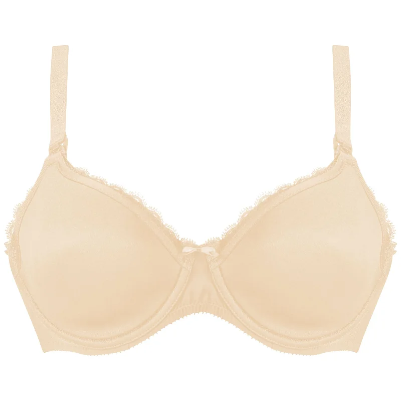 machine washable women nursing bra Chantelle Merci Spacer Nursing Bra Latte