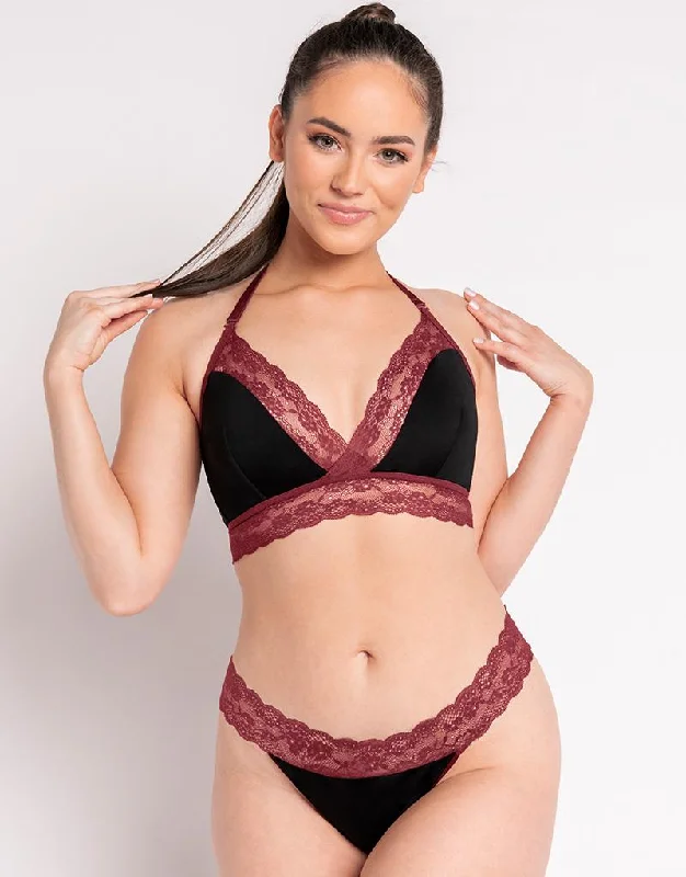 Strapless non wired bras with a smooth finish Curvy Kate Twice the Fun Reversible Non-Wired Bralette Oxblood/Black Strapless non wired bras with a smooth finish Curvy Kate Twice the Fun Reversible Non-Wired Bralette Oxblood/Black