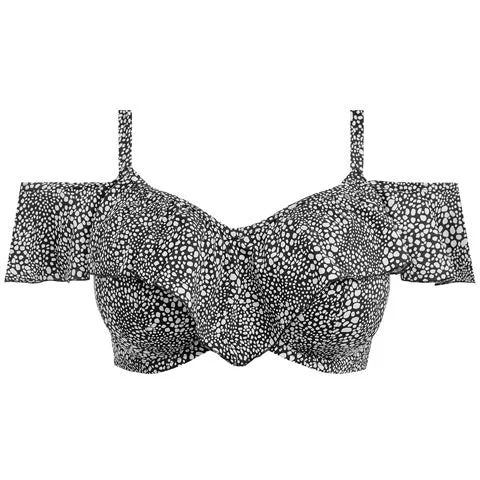 One - piece bikini briefs with a twist front​ Elomi Pebble Cove Bardot Bikini Top