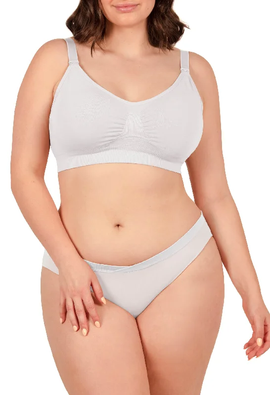 quick dry women nursing bra Full Bust Bamboo Nursing Bra and Bikini Set