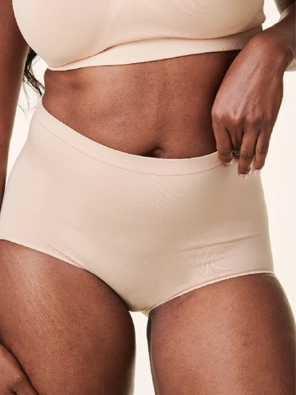 organic cotton women nursing bra High-Rise Seamless Shorty