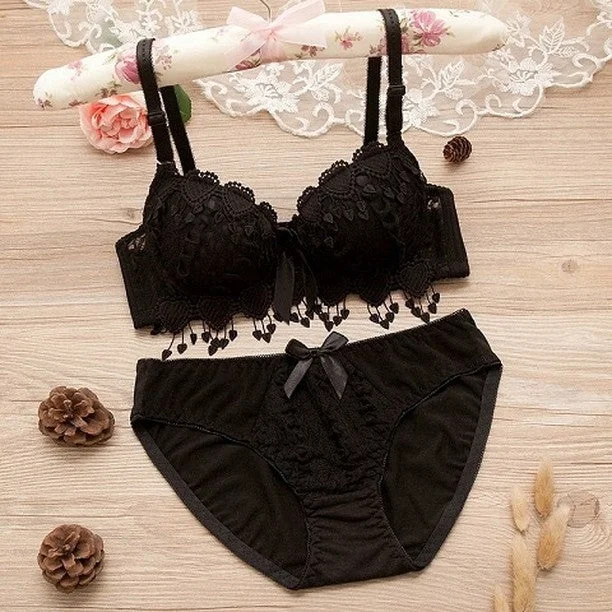 thong panty women bra and panty sets for minimal coverage Linmart Cute Lace Embroidery Heart Lace Attached Adjustable Straps Bridal Bra and Panty Set thong panty women bra and panty sets for minimal coverage Linmart Cute Lace Embroidery Heart Lace Attached Adjustable Straps Bridal Bra and Panty Set
