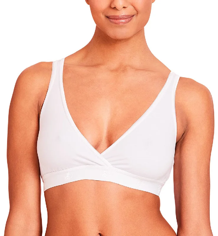 supportive women nursing bra for large busts LLLI Cotton/Spandex Pull Over Sleep Bra (4150) - White supportive women nursing bra for large busts LLLI Cotton/Spandex Pull Over Sleep Bra (4150) - White