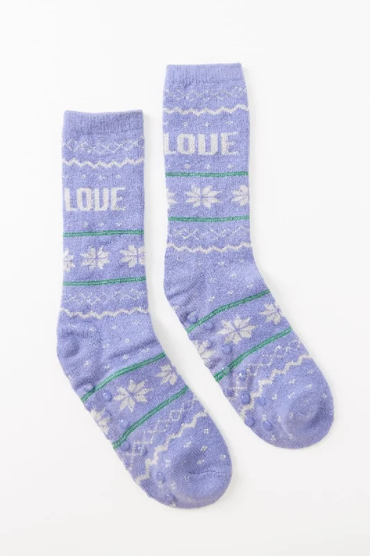 microfiber panties for women with softness Long blue ribbed lurex socks