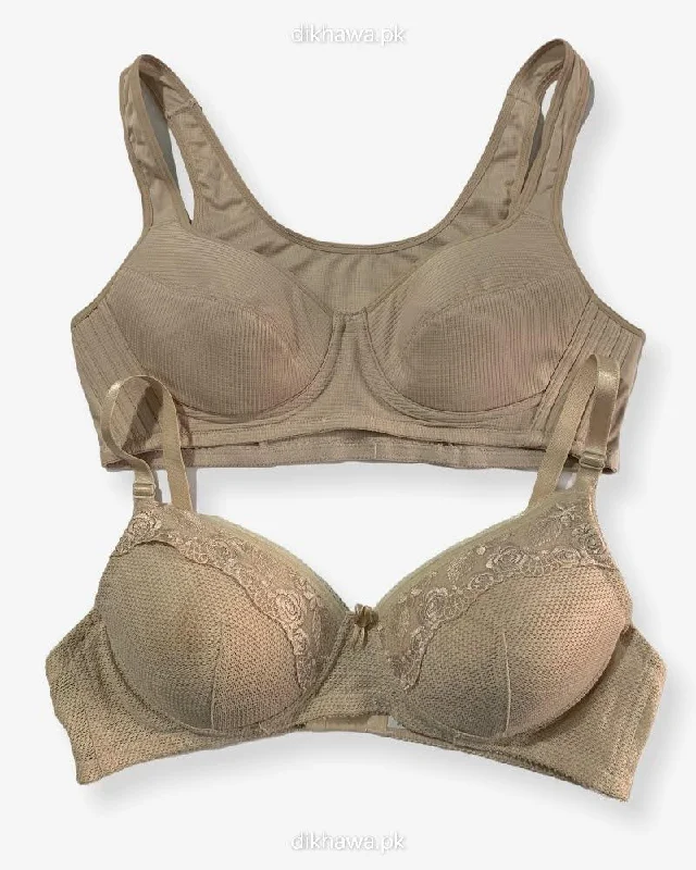 maternity and nursing combined women nursing bra Pack of 2 - Front Open Bra with Button - Non Padded Non Wired Bra Imported Stocklot Branded Front Open Bra maternity and nursing combined women nursing bra Pack of 2 - Front Open Bra with Button - Non Padded Non Wired Bra Imported Stocklot Branded Front Open Bra