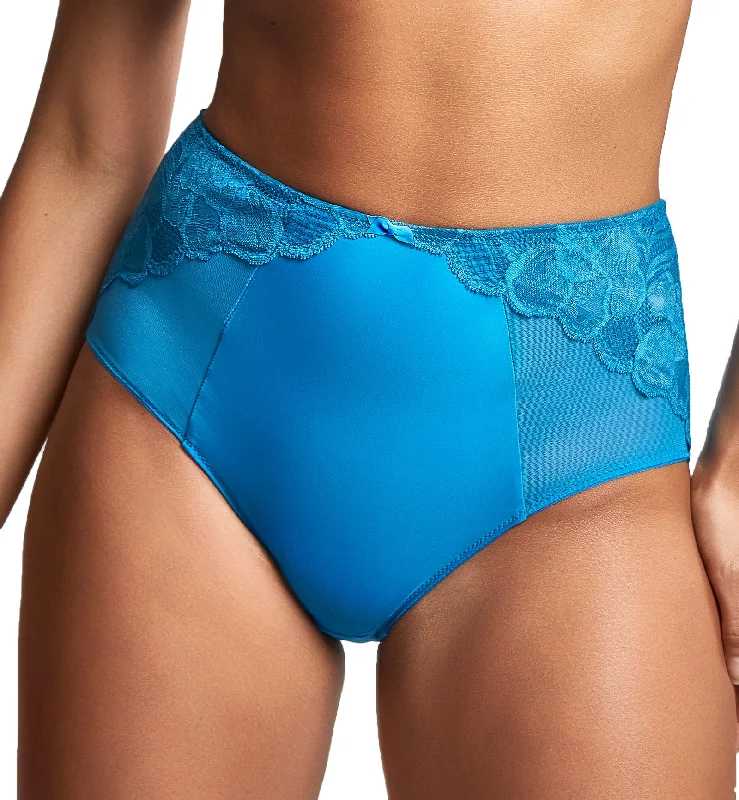 Tummy - control bikini briefs for a flattering shape​ Panache Rocha Deep Brief (10344) - Peacock Blue