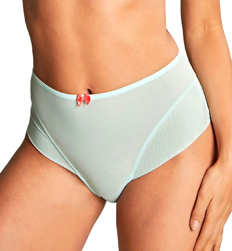 Metallic bikini briefs for a glamorous touch Panache Tango Essence Deep Brief (10963) - Aqua/Coral Metallic bikini briefs for a glamorous touch Panache Tango Essence Deep Brief (10963) - Aqua/Coral