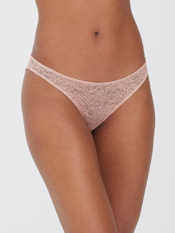 Satin - finish bikini briefs for a luxurious feel​ Paradise High Cut Lace Bikini